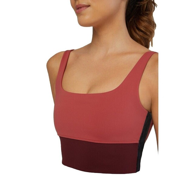 IVL‎ Collective Womens Sports Bra Scoop Size 8 Pink Athleisure Workout Active - Picture 1 of 7